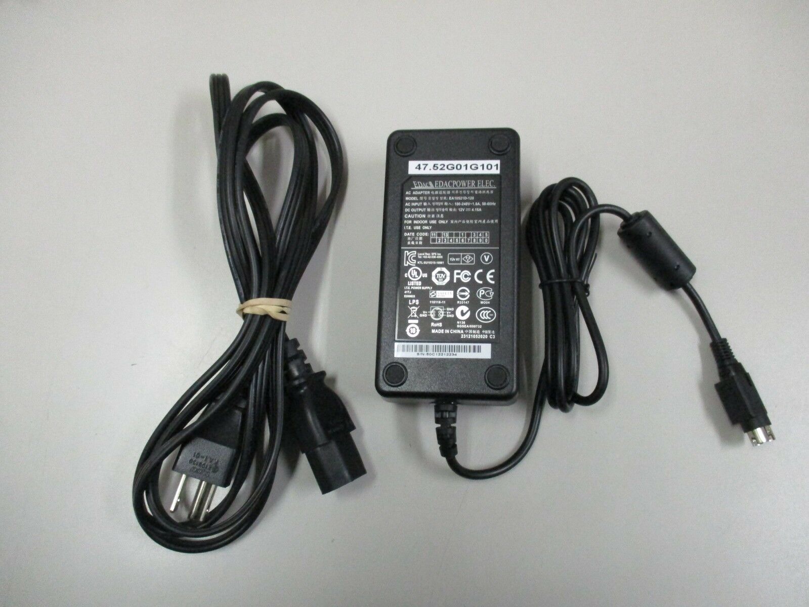 Τροφοδοτικό 9V DC 5ah 5000mA Power Supply Edacpower EA10521D-90